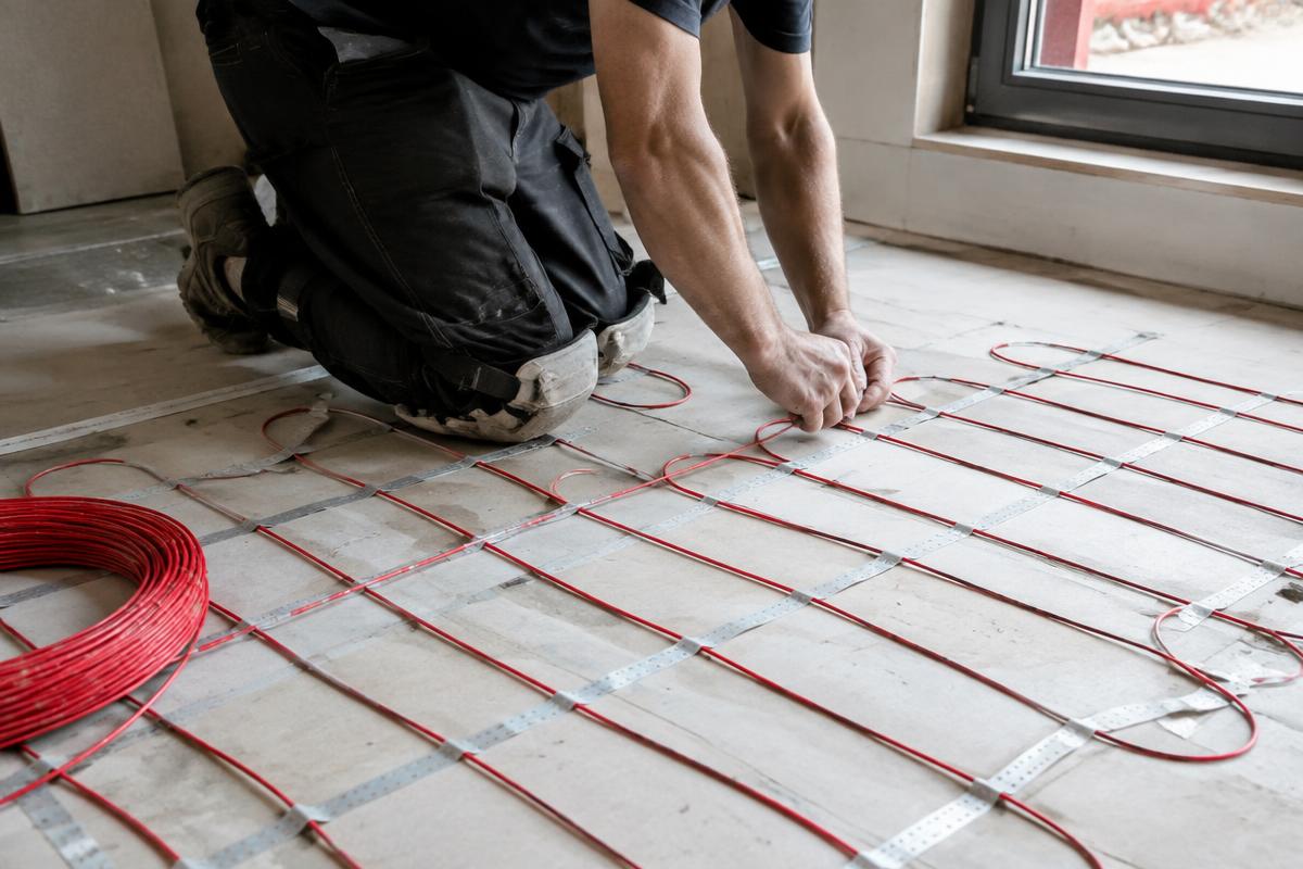 Legging av varmekabler på gulv